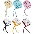 CUTE LANDINGS New Born Baby Boys and Girls Soft Double Layer Hosiery Cotton Tie Knot Cap Set/Topi/Bonnet/Hat/Beanie/Combo/Essentials/All Product (Pack of 6) (0-3 Months)