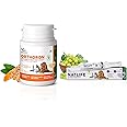Natural Remedies Combo of Natlife Supplement (30ml) with Real Chicken Liver Paste & Orthoron Joint Strength Supplement (28 Tablets) for Dogs, Cats & Puppies of All Breeds (Pack of 2)