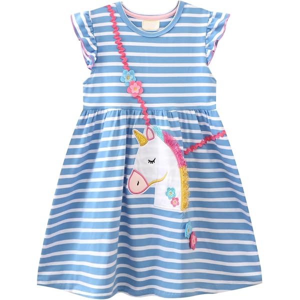 Harry Bear Girls Unicorn Short Pyjamas, pink, 6-7 years