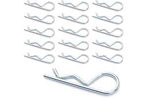 DKBT Cotter Pins Assortment Kit 15 PCS R Clips Split Pins Stainless Steel Cotter Pin(Silver)