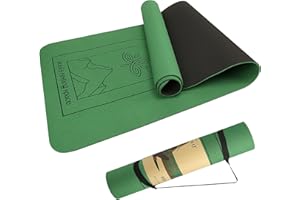 NIDRA SOUL'S RESTING SPACE Nidra Yoga Mat, Professional Yoga and Pilates Mat for Women and Men, TPE Eco-friendly Non-Slip Base Yoga Mat for Floor Exercises, Fitness, Workout and Meditation 183cm x 61cm x 6mm