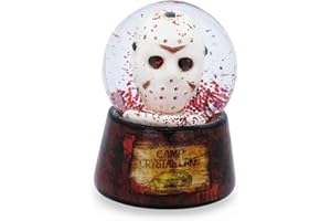SILVER BUFFALO Friday the 13th Jason's Mask Mini Snow Globe | 3 Inches Tall