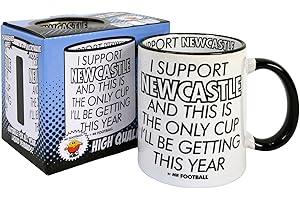 Bomblighters Joke Newcastle United Supporter Mug This is only Cup Football Funny Merchandise Gift for Utd Fan, Ceramic, 250ml