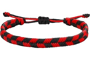 JENDEAR SHINE Bracciale in Corda Intrecciata per Uomo, Bracciale in Nylon Regolabile Intrecciato a Mano Personalizzato, Regalo di Compleanno per Amicizia per Uomo.