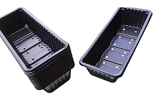 PatioGro Seed Trays - Propagators for Plants - Seedling Tray - Seed Germination Kit - Seedling Pots and Trays - Planting Trays - Potting Tray - Ideal for Plant Germination Equipment 12 Pack