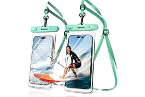 Mojimdo 8.0 Inch Large Waterproof Mobile Phone Case - IPX8 Underwater Mobile Phone Case | Holiday Must Haves | Waterproof Case for Diving Swimming for iPhone 15 14 13 12 Pro Max Samsung S23 S22 Pack