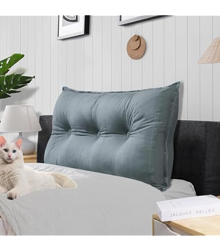 Cuscino Schienale Per Letto E Divano - 80x50 Cm, Removibile, Supporto Lombare, Testiera Confortevole