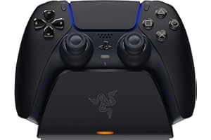 Razer Base di Ricarica Rapida Universale per PS5 - Caricabatterie Rapido per controller PS5 (Ricarica Rapida, Compatibilità Universale, Sistema a Contatto Magnetica) Midnight Black