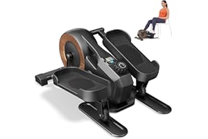 MERACH Under Desk Elliptical Machine for Home, Electric Elliptical Machine with 12 Adjustable Speed, Quiet & Portable Seated Pedal Exerciser with Remote Control & Non-Slip Pad