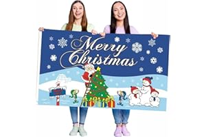 SPARKLES PARTYWARE North Pole Flag - 5ft x 3ft North Pole Flag with Eyelets - Suitable for Flagpoles - Christmas Party Decoration Accessory
