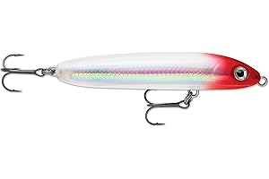 Rapala Leurre de Pêche Skitter V-Matériel Corps Translucide d'eau Douce et Mer-Profondeur de Nage Surface-10cm Fabriqué en Estonie-Red Ghost Unisex-Adult, 10cm / 14g