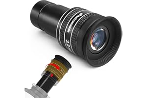 Astromania 1.25" 3.2mm 58 Degree Planetary Eyepiece for Telescope: Aluminum Construction, 1.25" Barrel and Thread, 58 Degree Field of View, Black