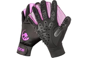 ‎COOLJOB COOLJOB Fellpflege-Handschuhe, Haustier-Shampoo-Badebürste, schonender Handschuh mit Entfilzungsbürste, Enthaarungshandschuh für Katze, Hund, Pferd, Kaninchen(Größe S-M)