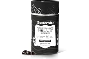 Better Alt Pure Himalayan Shilajit Gummies with 100% Shilajit |High Potency Gold Grade| 60 Gummies for Energy Boost & Immune Support, 75%+ Fulvic Acid| Travel Friendly - Tamarind Flavor