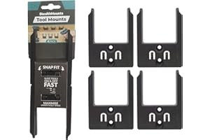 StealthMounts Organiseurs d'outils pour Makita 40v | Support de Rangement sans Fil pour Outils Makita 40v | Lot de 4 | Organisateurs d'outils Noir pour Makita 40v
