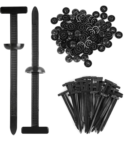 Kit Fascette E Supporti Adesivi Viaky 120+120 Pz – Laccio In Nylon 20cm Autobloccante Con Base Adesiva A Vite, Ideale Per Gestione Cavi Fai Da Te, Casa E Ufficio