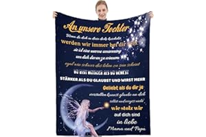 HSIENTPE Personalisierte Decke Geschenk für Tochter Von Eltern,Kuscheldecke Geschenk An unsere Tochter , Beste Tochter Geschenke, Mädchen Geburtstags Weihnachten Abschluss Geschenke,18 Geburtstag Mädchen