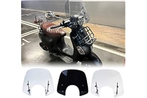 Midimttop Motorrad Frontscheibe Windschutz Scheibe Windabweiser Windschutz Scheibe Replacement for Piaggio VES&pa LX50 LX125 LX150 GT200 GTS250 GTS300 Alle Jahre (Grauer Rauch)