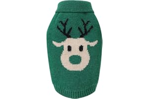 Yinuoday Hund Pullover Haustier Warmen Pullover Pullover Winter Strickwaren Weihnachten Rentier Weichen Warmen Mantel Kleidung für Kätzchen Welpen Kleinen Mittelgroßen Hund