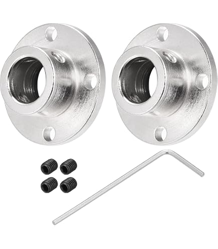 sourcing map 3mm à 3mm Alésage Coupleur Arbre Moteur Rigide Couplage Ensemble Vis L20XD12 Aluminium Alliage Connecteur Accessoire Rouge 2pcs