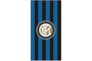 Inter F.C. - Telo Mare Ufficiale in Spugna - Asciugamano Originale in Spugna 100% Cotone Uomo e Bambino - Misura Piccola 70X140