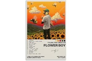 KRATOZ Terp Tyler The Creator Flower Boy Music Album Cover Poster - Gift for Friend, Bedroom Living Room Decor, Modern Aesthetic Unframed 12x18inch (30x45cm)