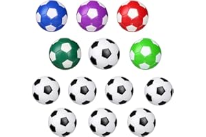 13pcs ballons de baby-foot, balles de kicker en ABS dur et rapide, diamètre 31mm, 36mm, noir blanc, ballons de football de couleur mini ballons de football, balles de rechange de baby-foot