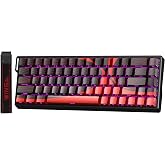 Aula Win68 He Max Manyetik Klavye Rapid Trigger Wing Chun Switch 8000Hz RGB TKL Hot Swap Oyuncu Klavyesi Kırmızı
