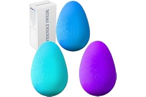 THE FRIENDLY SWEDE Palline Ovali per l'Esercizio e la Riabilitazione della Mano (3 Pezzi con 3 Livelli di Resistenza) - Garanzia A Vita