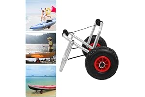 Izrielar Chariot de kayak jusqu'à 80 kg - Sangle de serrage pliable en aluminium - Chariot de transport - Chariot de surf