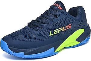 BLBK Scarpe da Tennis da Uomo,Scarpe da Badminton, Ammortizzate, Scarpe da Corte Traspiranti,Scarpe da Squash