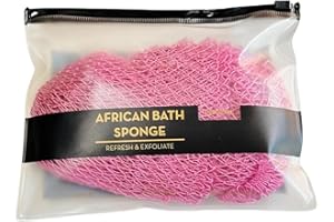 HUYERUIE African Net Badeschwamm - African Body Peeling Mesh | African Peeling Mesh | Glatterer Mesh Back Scrubber | Net Shower Body Scrubber | Afrikanisches Schwammnetz | Str