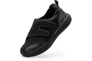 FitVille Diabetiker Schuhe Herren Extra Weite Einstellbar Walking Schuhe für Fußschwellung erweiterte Breiten Klettverschluss Gesundheitsschuhe