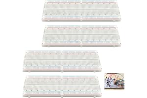 KSYWYDU Lot de 4 Mini Breadboard Carte D'Expérimentation 830 Points Breadboard Sans Soudure, D'Essai Électronique PCB Compatible for Raspberry Pi Arduino Proto Shield Distribution Connecting Connecting Block