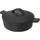 Nexgrill Dutch Oven ProTouch Grillzubehör, Feuertopf für Gasgrill Deluxe, Grilltopf Gusseisen ø 32cm, Schmortopf für Grill, G
