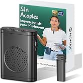 Moman Wireless Lavalier Microphone Voice Amplifier | Portable Low Latency Speaker Without Couples, Personal PA System for Tea