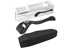 SEGMINISMART Derma Roller, Derma Roller Hair Growth Men, Microneedle Roller, 0.5mm Derma Roller, Microneedle Derma Roller, Derma Roller Beard, Beard Roller, Beard Growth Roller, Stimulate Beard and Hair Growth
