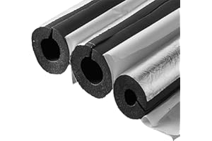 POCHY Tuyaux de Mousse antigel,Tube Isolation,Tuyau Manchon Flexible,pour Tuyau d'eau De Chauffage,Support de poignée d'outil,Climatisation,épaisseur 95cm,ID 16/22/27/34/43/60/76/89/114mm (Size : 60mm x 20