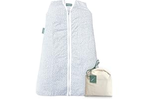 MOLIS & CO molis&co - Sacco Nanna - Sacco nanna invernale per Neonati e Bambini - Sacchi Nanna 2.5 tog - 100% Cotone (Oeko-TEX 100) - Grey Print (6 a 18 mesi)