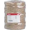 Rayher 4200531 Jutegarn, 6 fach, ca. 4-6 mm ø, Spule 120 m, naturfarben, Jute-Schnur, Bindegarn, Bindeschnur, Dekokordel, Jut