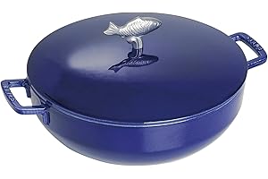 STAUB Cocotte en Fonte, "du Pêcheur", Ø 28 cm, 4,65 L, Bleu Intense