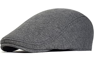 BIGOCO Gorra Boinas Caballero Plana para Hombre-Newsboy Casquillo Plano Sombreros- Gorra Vendedor de Periodicos Hombre-Gorras Irlandesa Ajustable Cabbie Trucker Gatsby Cap