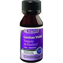 De La Cruz Gentian Violet - Violeta De Genciana - Tincture Of Violet 1%  First Aid Antiseptic, 1 Fl Oz: Buy Online At Best Price In Uae - Amazon.ae