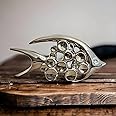 Upscale 13.5cm Silver Fish Showpiece - A Stunning Vaastu Symbol for Prosperity and Harmony in Your Home & Living Room Decor, Loveable