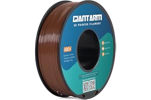 GIANTARM Filament ABS 1,75 mm, filament do drukarki 3D, rolka 1 kg, brązowy