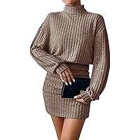 Übergroßes Strickpulloverkleid Damen - Warm & Lässig Für Winter