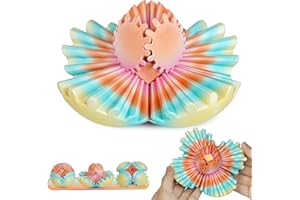 BALKWAN Multicoloured Gear Ball Fidget Toys 3D Printed Gear Sphere Stress Relief Cool Office Desk Toys GearSphere for Anxiety Relaxing Gift for Adults Kids Christmas Easter Birthday(Sunset Mirage,2.5")