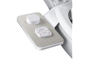 Samodra Pulvérisateur Bidet non électrique avec double buses rétractables autonettoyantes - Nettoyage avant et arrière - Bouton poussoir réglable pour eau froid,chrome