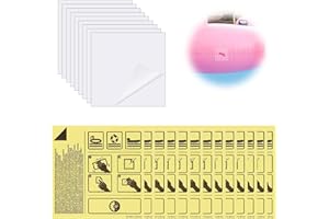 Manqyi 30 Piezas Parches Inflables, Transparente Reparación Parches, Parches para Colchones Inflables, Transparentes Impermeable Reparación Parches, Parche Colchon Hinchable, Adecuado para Carpas