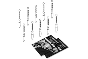 AMZfishing® 10x Swivel High-Speed con Crosslock | Girella Tripla | Girella da Pesca | Girella per Trota | Accessori da Pesca | Esche per Trota | Set di Girelle | Girelle da Pesca